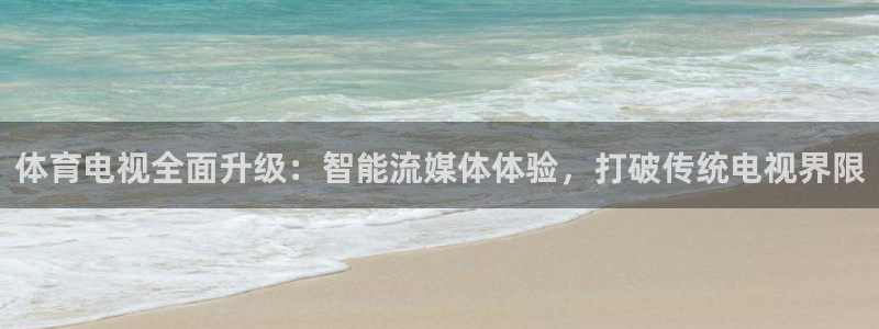体育电视全面升级：智能流媒体体验，打破传统电视界限
